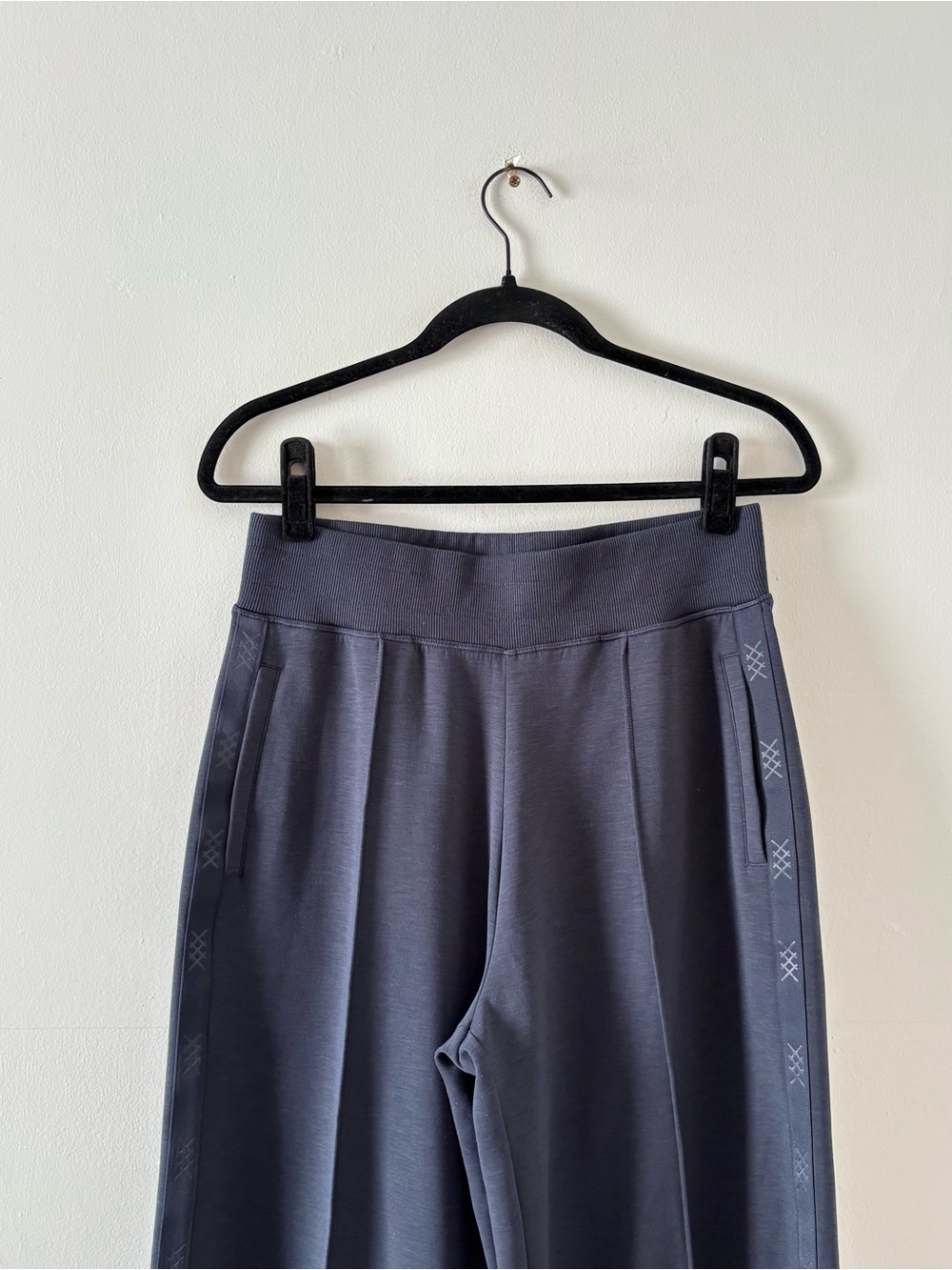 RHONE Navy Wide-Leg Track Pants - Picture 5 of 8
